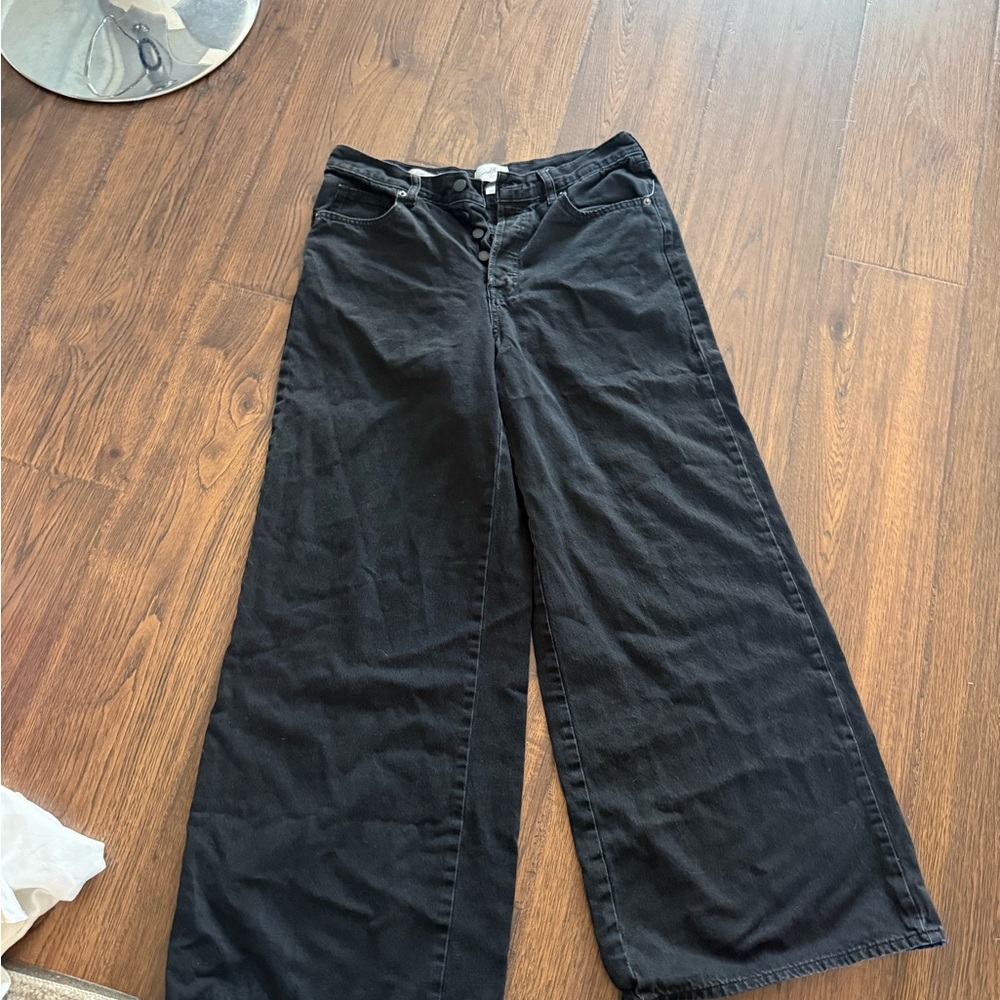 Universal Thread Charcoal Wide-Leg Jeans